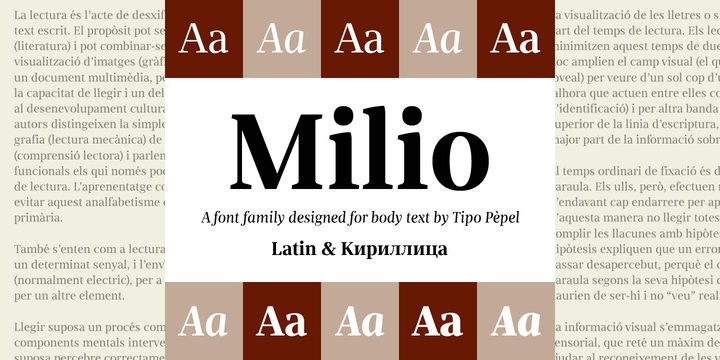 Font Milio